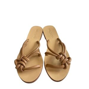 Sol Sana Ginger Leather Knotted Sandals